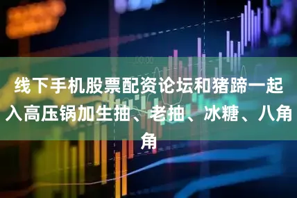 线下手机股票配资论坛和猪蹄一起入高压锅加生抽、老抽、冰糖、八角