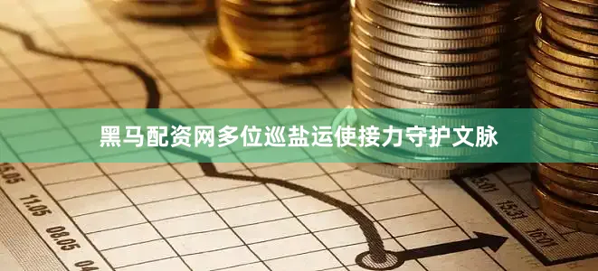 黑马配资网多位巡盐运使接力守护文脉